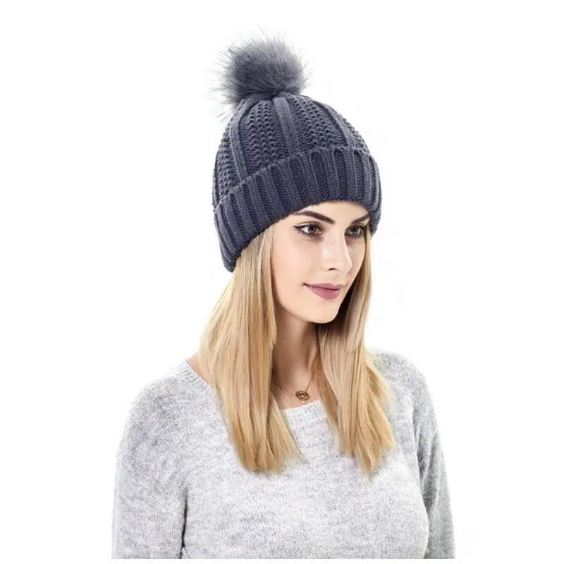 Satin Lined Winter Beanie  For Women